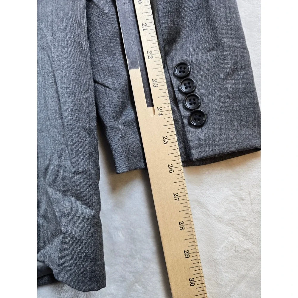 Bonobos Jetsetter Slim Fit Suit Mens 44L 2 Piece Pants 36x33 Grey Wool Stretch